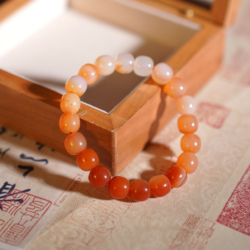 Gradient agate bracelet