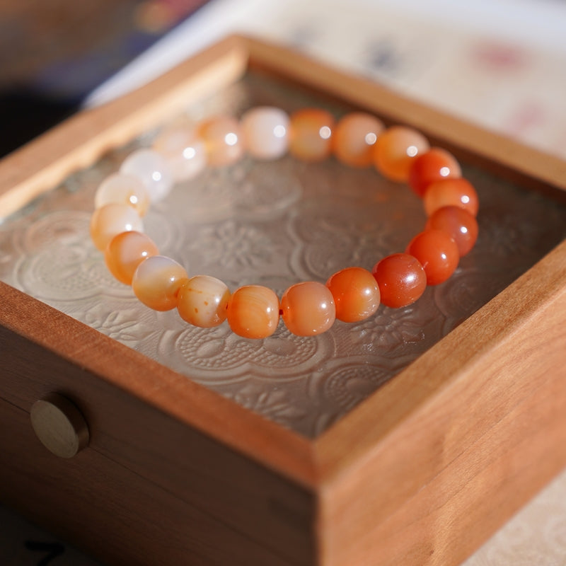 Gradient agate bracelet